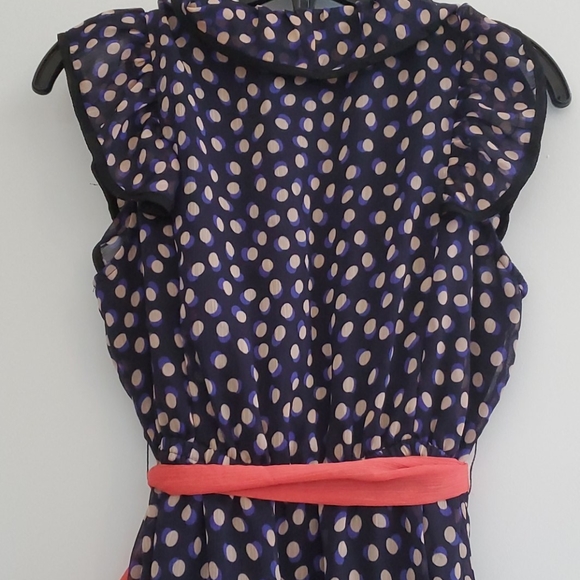 H&M Polkadot chiffon ruffle dress NWT - Picture 4 of 8